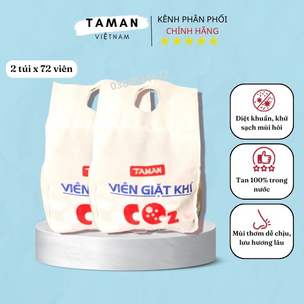 VIÊN GIẶT THÔNG MINH KHÍ CO2 HỮU CƠ TAMAN