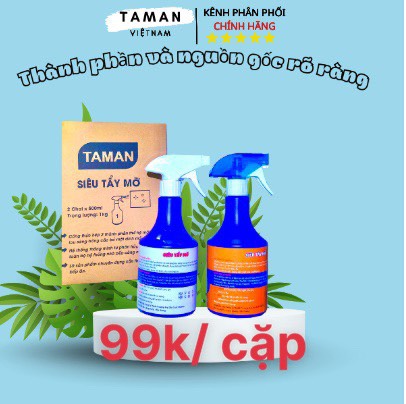 CẶP SIÊU TẨY MỠ ĐA NĂNG TAMAN